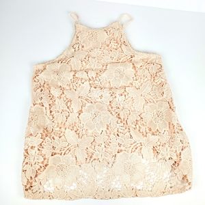 Skylar & Jade Floral Lace Tank Top